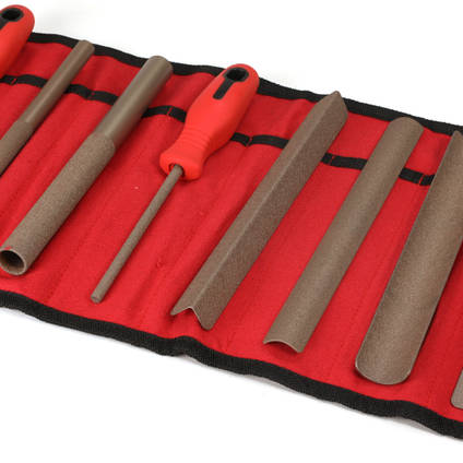 Perma-Grit Set of 8 Hand Tools in a Wallet Fine Wide